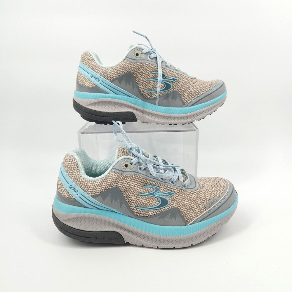 Women’s Light Blue & Beige Comfort Walking Shoes